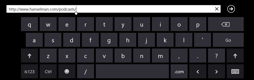 Make touch keyboard automatically appear